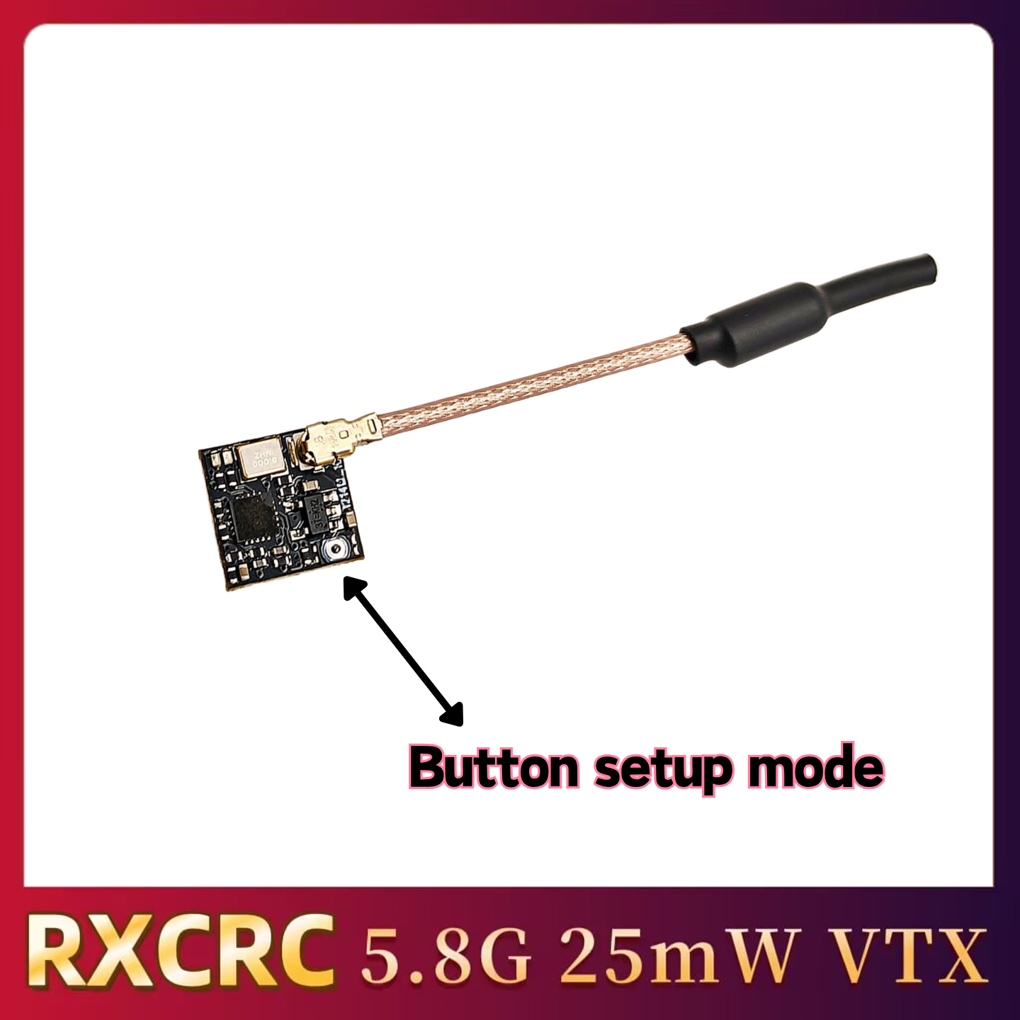 RXCRC 5.8GHz 48CH FPV 25mW ана – обзор и цена Drone Receiver